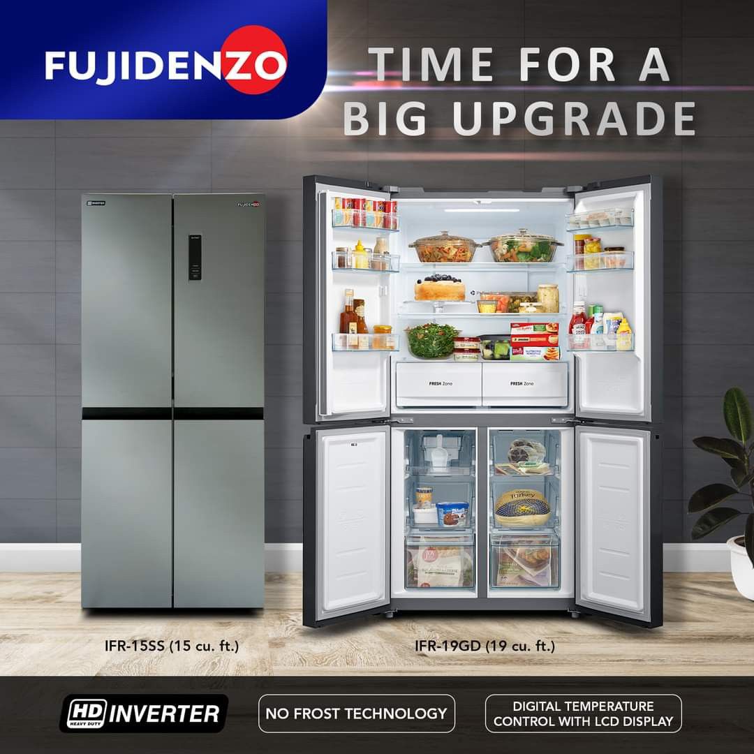 Fujidenzo Side by Side Refrigerator no frost, TV & Home Appliances
