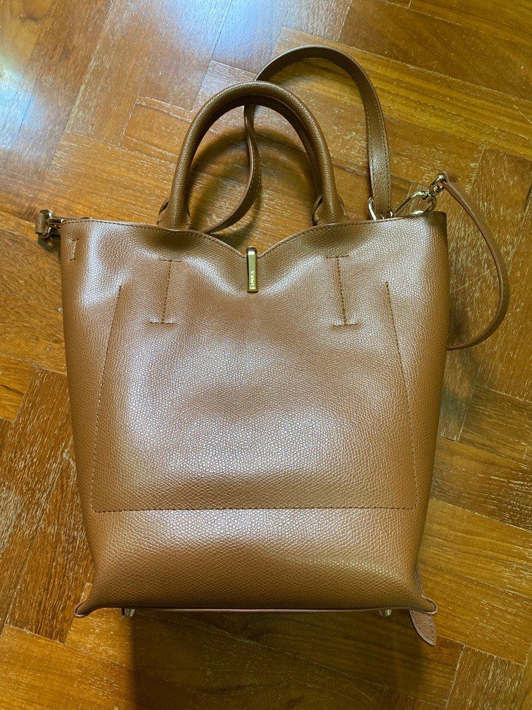 PRICE REDUCED Furla ribbon bag in cognac