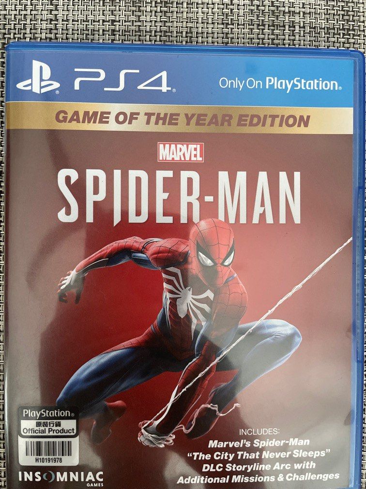 Game Of The Year Spider-Man PS4 with DLC storyline arc, Video Gaming, Video  Games, PlayStation on Carousell