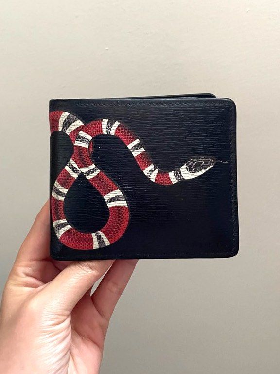 Gucci Kingsnake Print Leather Wallet Luxury Bags Wallets on Carousell