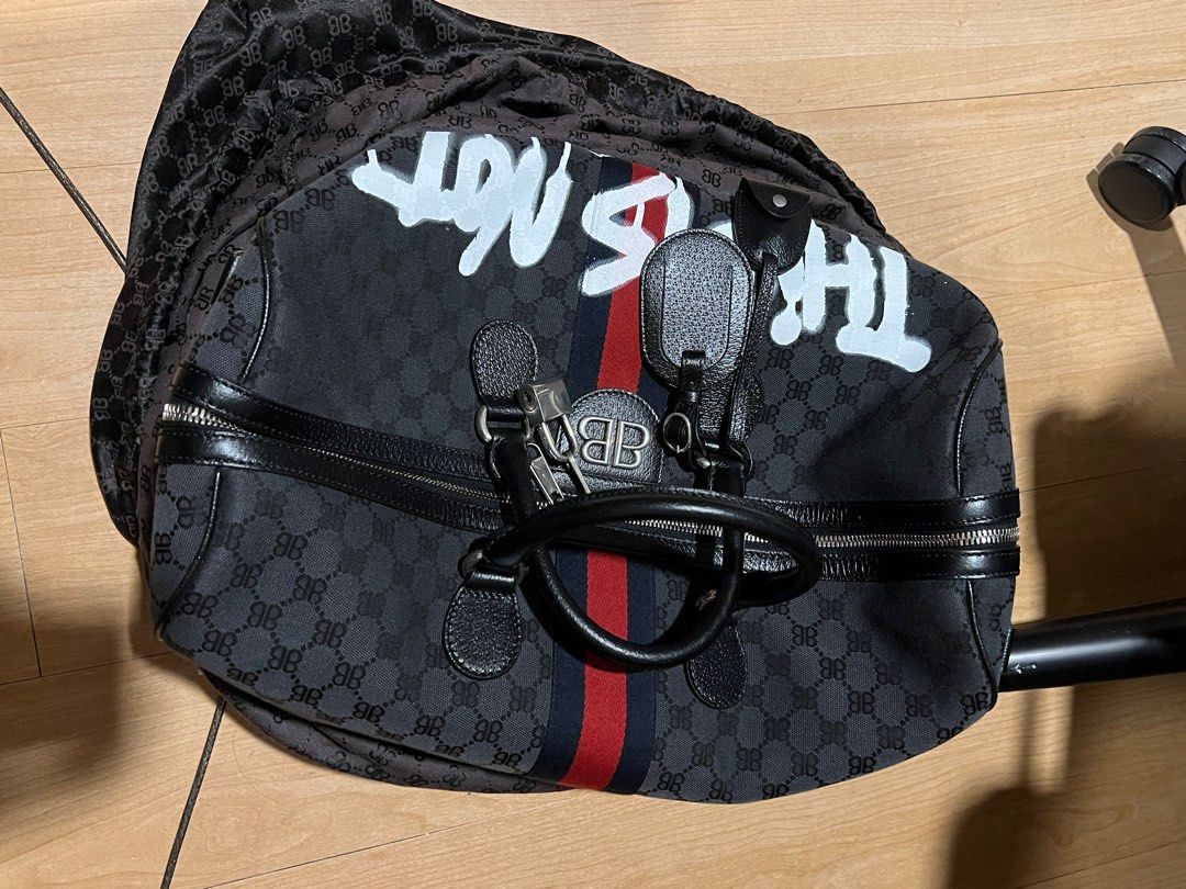 Gucci x Balenciaga The Hacker Project Medium Duffle Bag Black