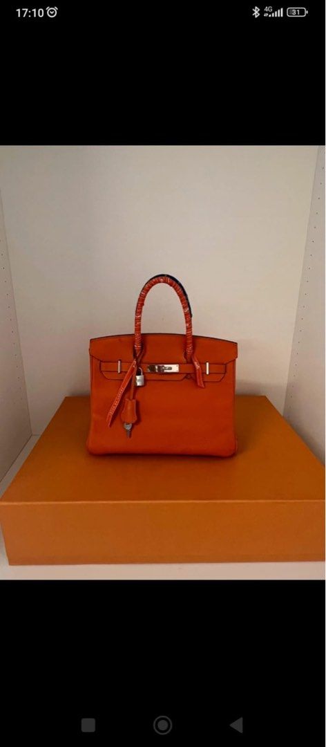 hermes birkin 30 [stamp n (2010)] gold color swift leather silver hardware,  with keys, lock, raincoat, dust cover & box