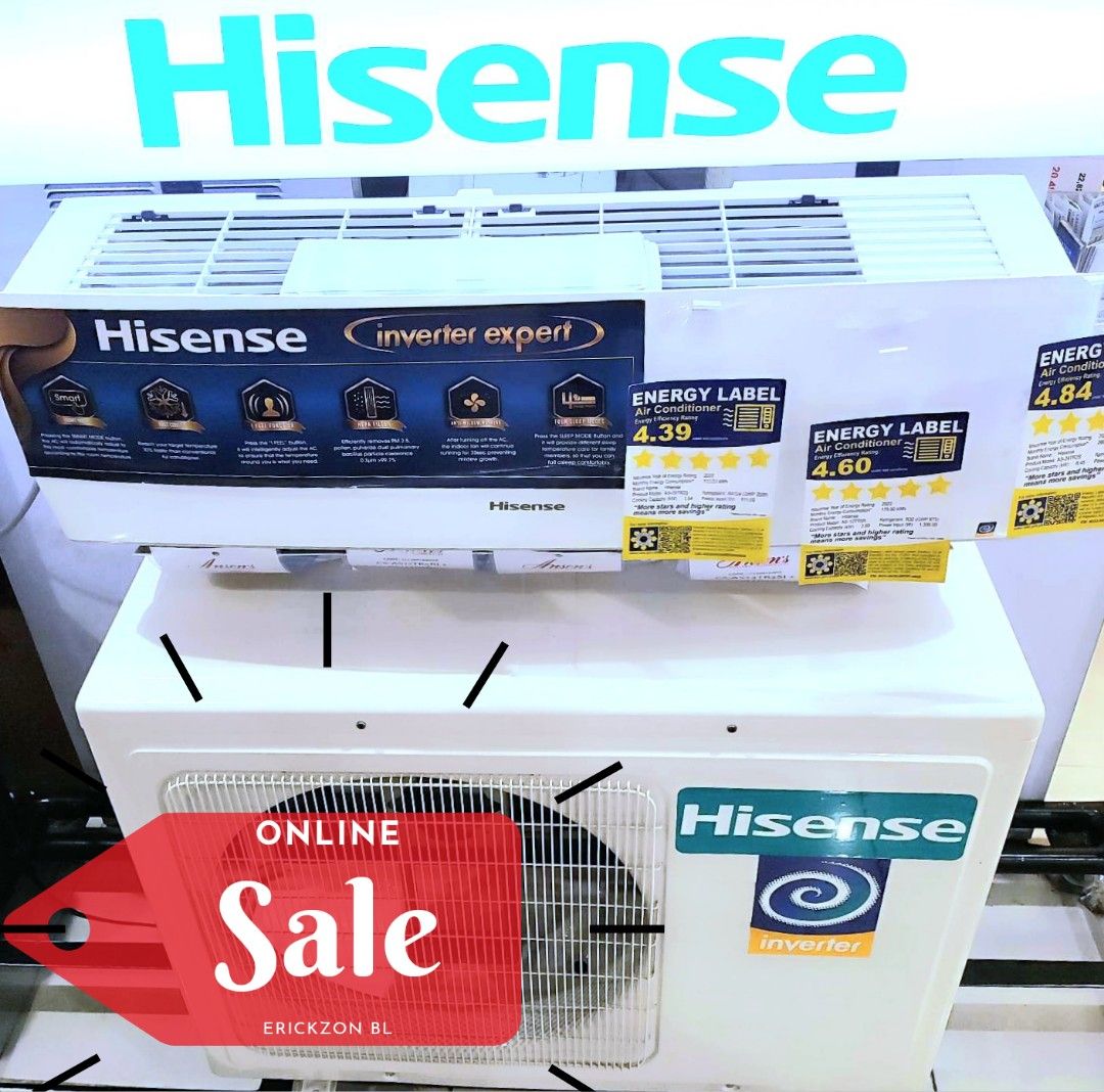 Hisense Split Type Inverter Aircon 100 Brandnew Sealed Unit Energy Saving Tv And Home Appliances 6648