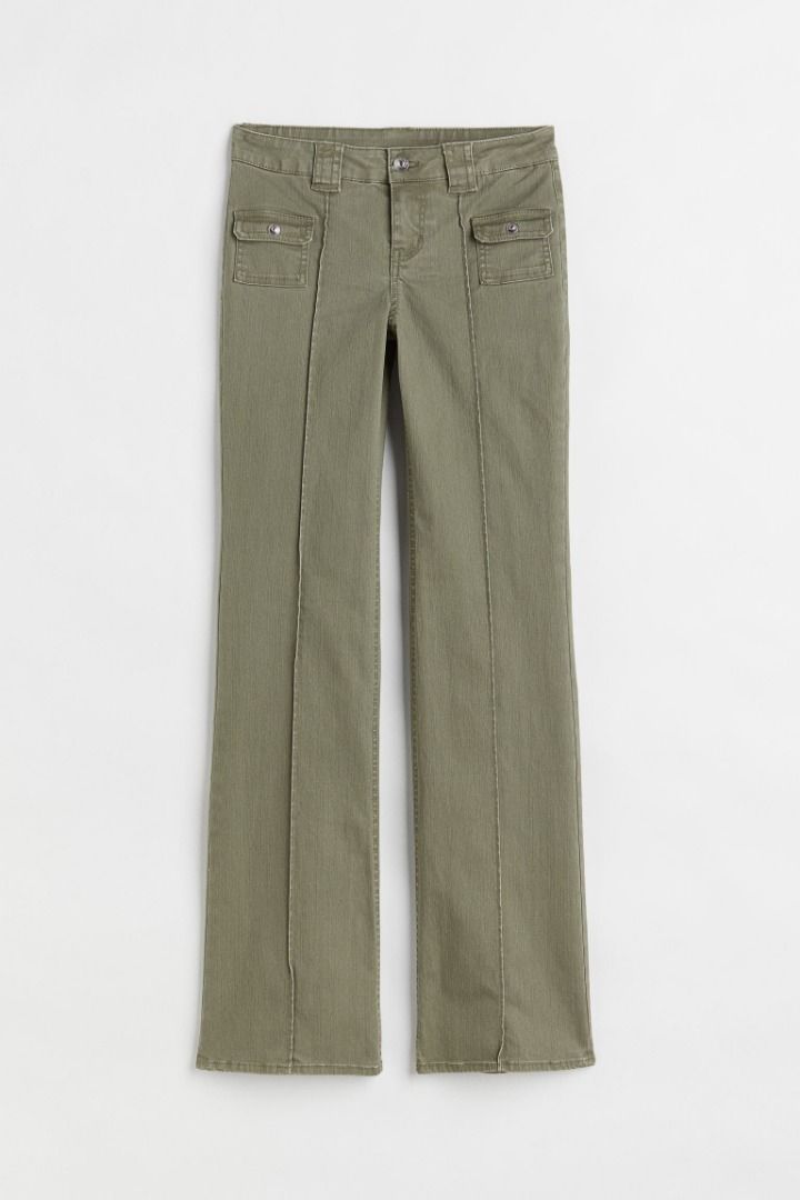 H&M Low Waist Twill Cargo Trouser Pants 💖, Women's Fashion, Bottoms, Jeans  & Leggings on Carousell