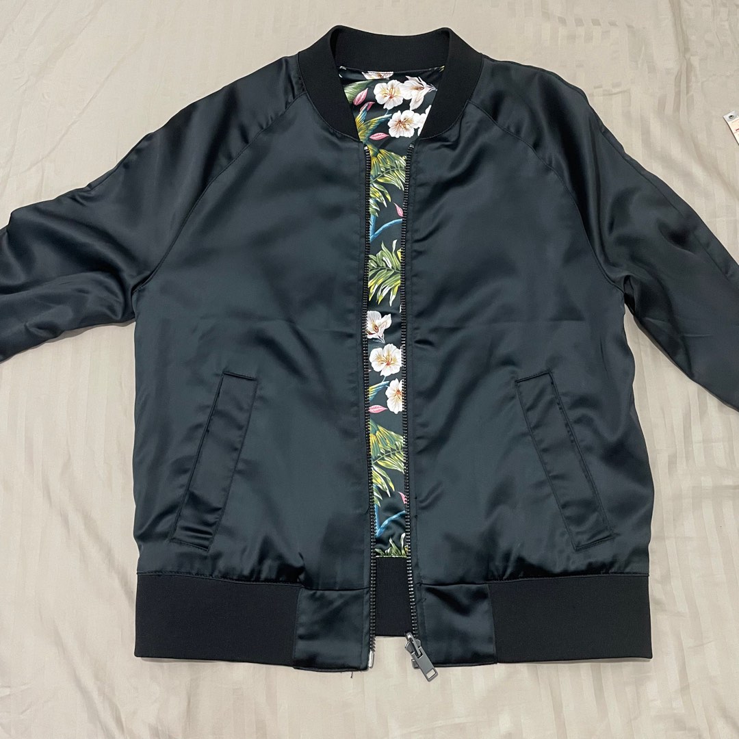 H&m reversible on sale bomber jacket floral