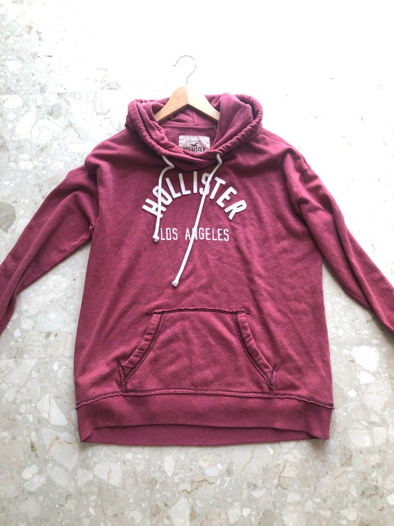 Maroon hollister sale hoodie