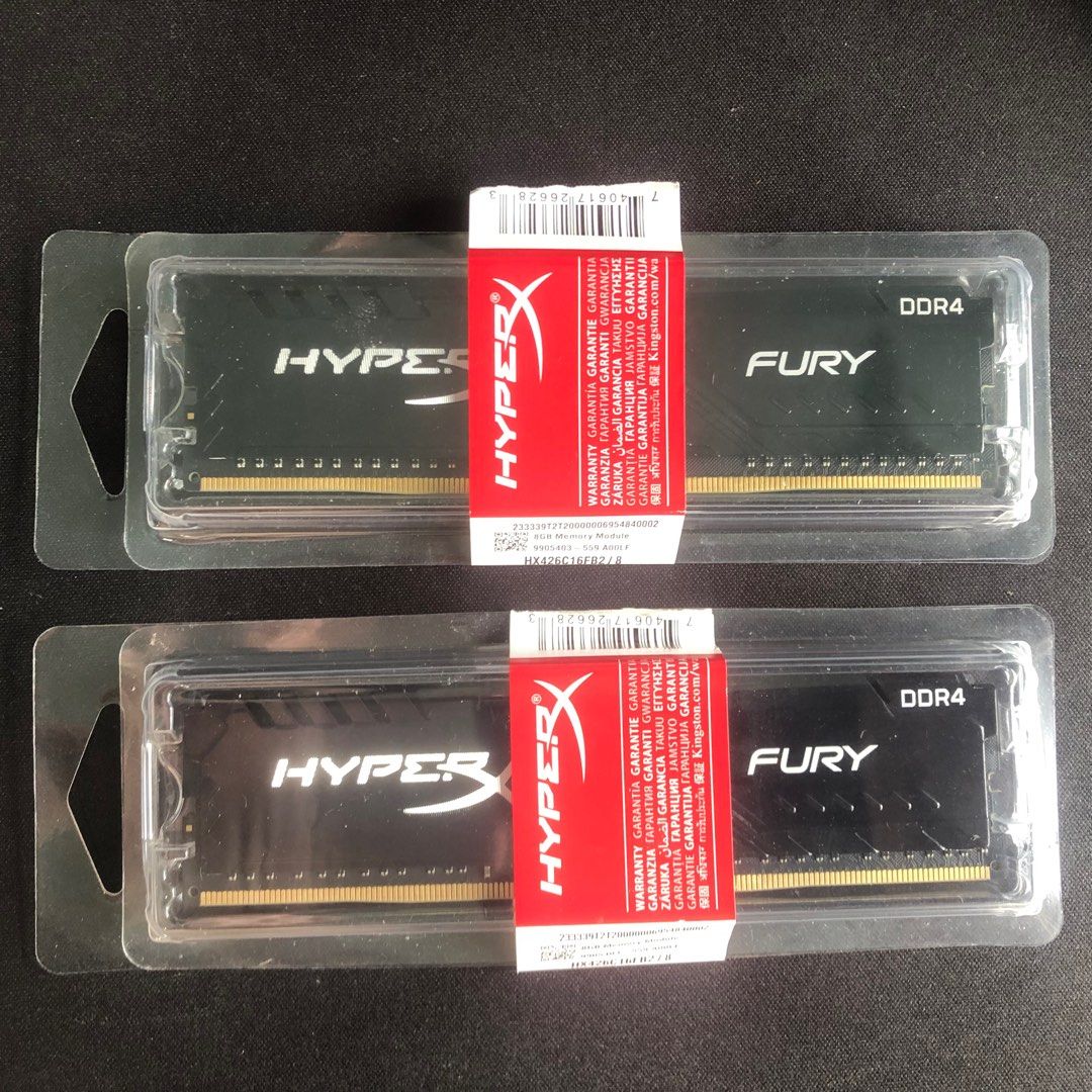 HyperX Fury DDR4 RAM 8GB RAM 2666MHz 16GB 2x8GB Kingston