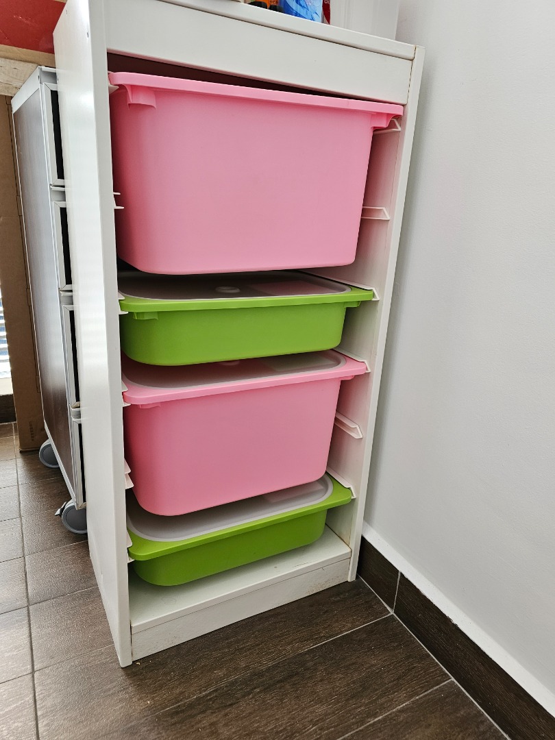 IKEA With Plastic Drawers, Furniture & Home Living, Furniture