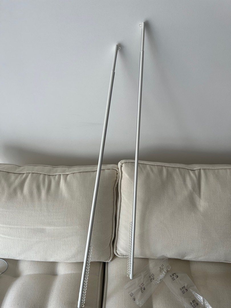 2 units IKEA Framfusig Rail with gliders for curtain, Furniture & Home Living, Home Decor