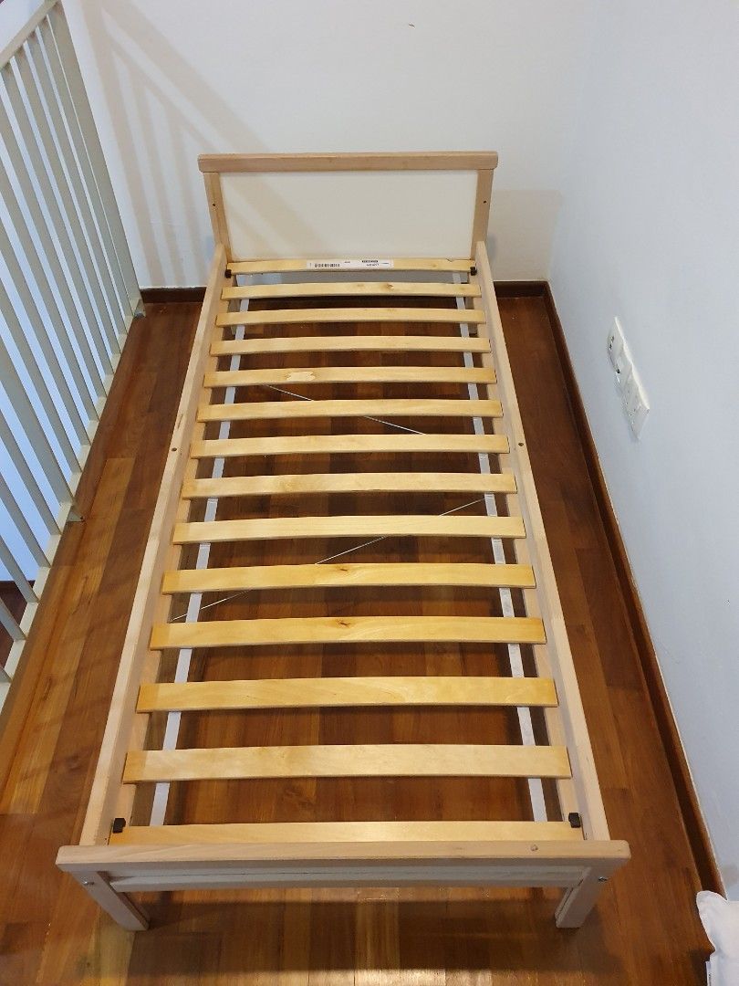 Ikea junior single Bed Frame 160cm, Furniture & Home Living, Furniture, Bed Frames & Mattresses