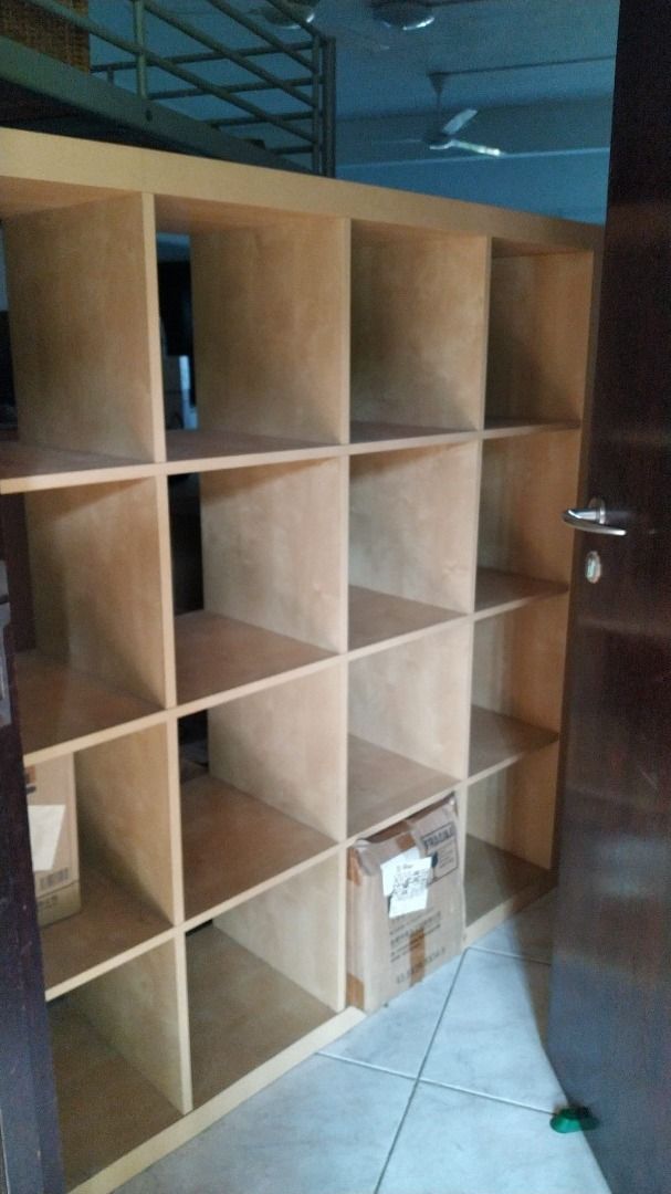 Ikea KALLAX shelves / room divider. 16 cubes (4 by 4)., Furniture