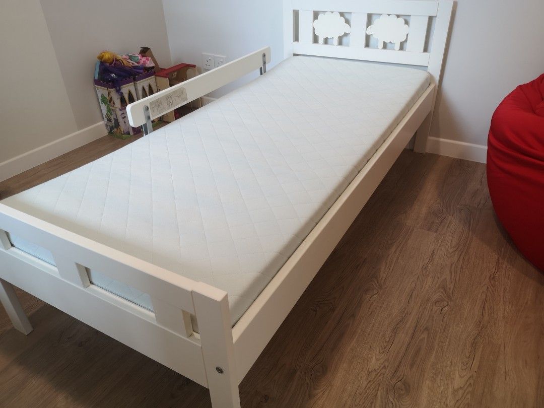 Ikea kid bedframe + mattress, Furniture & Home Living, Furniture, Bed