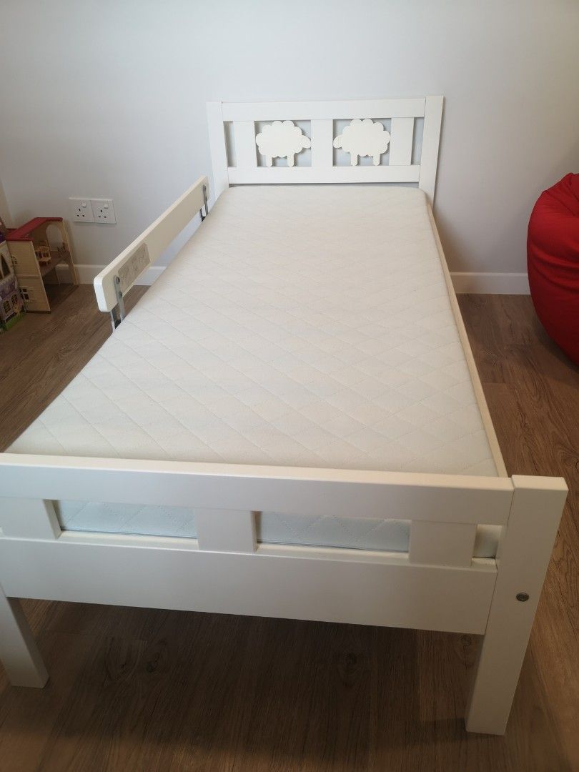 Ikea kid bedframe + mattress, Furniture & Home Living, Furniture, Bed