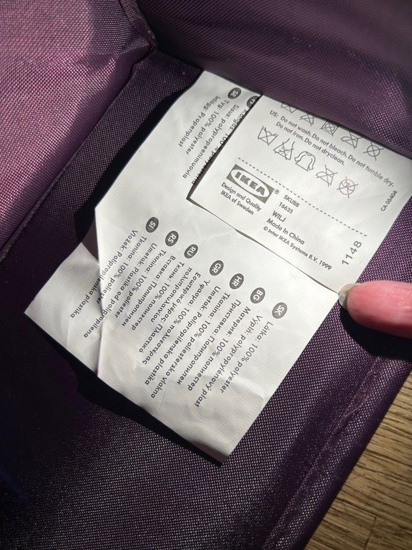 IKEA large canvas storage boxes with zipper for folding compartmentalise drawers & get