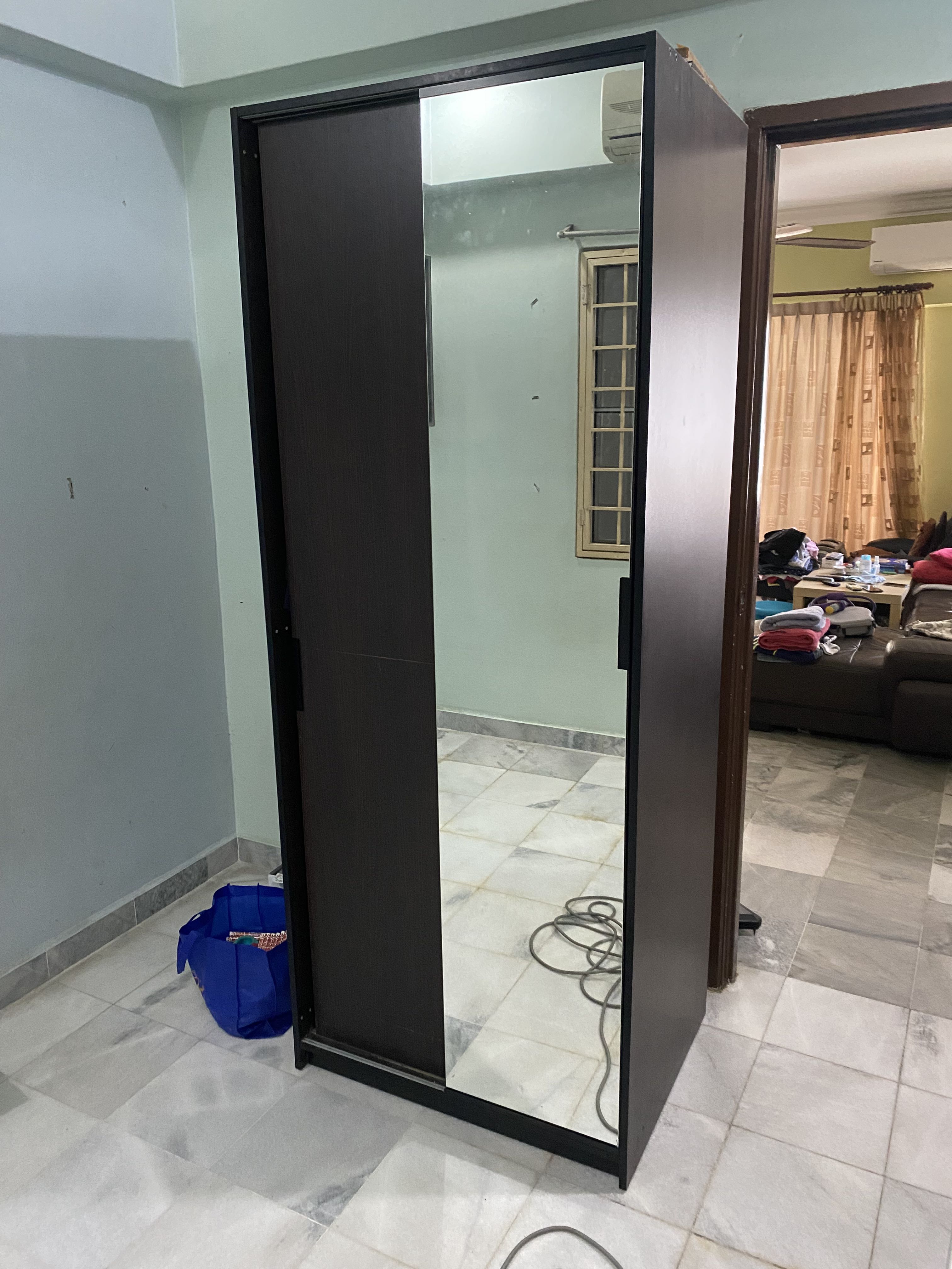 IKEA mirror closet, Furniture & Home Living, Furniture, Shelves