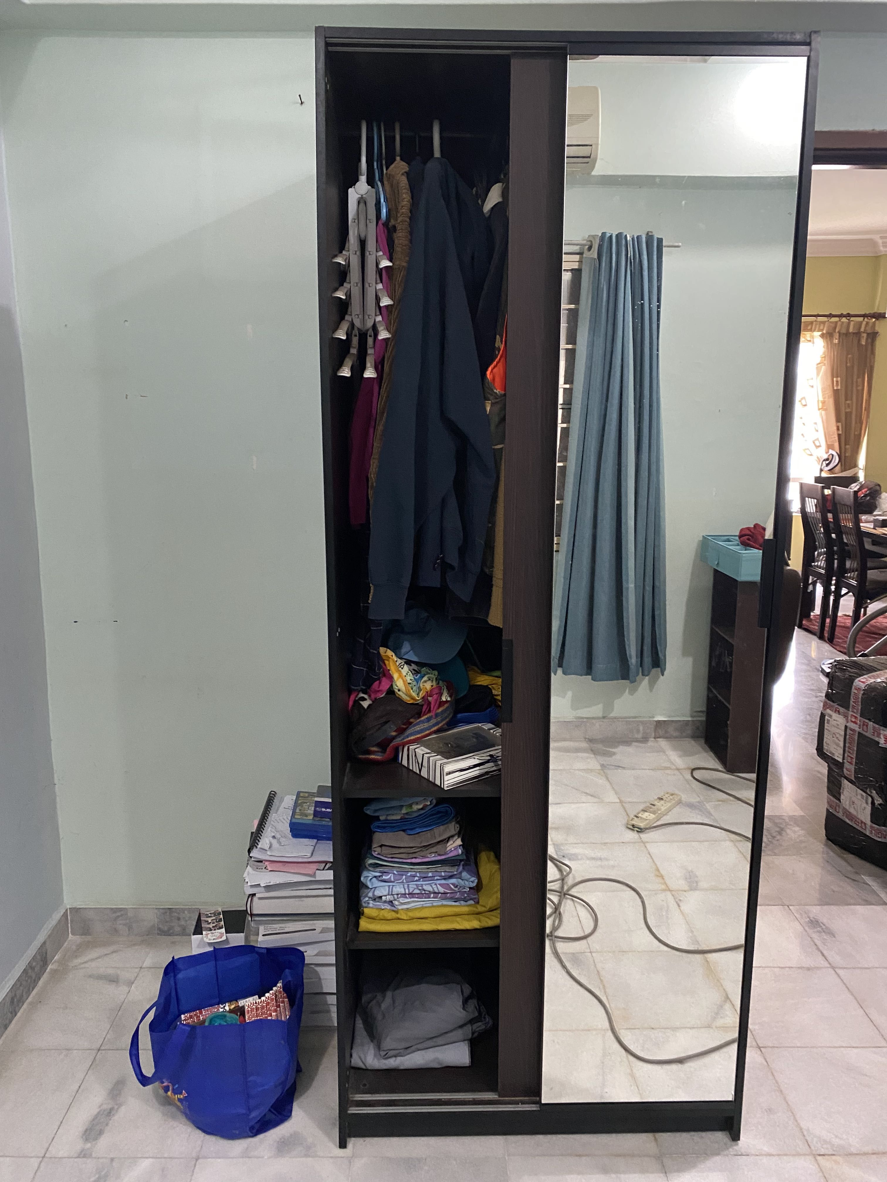 IKEA mirror closet, Furniture & Home Living, Furniture, Shelves