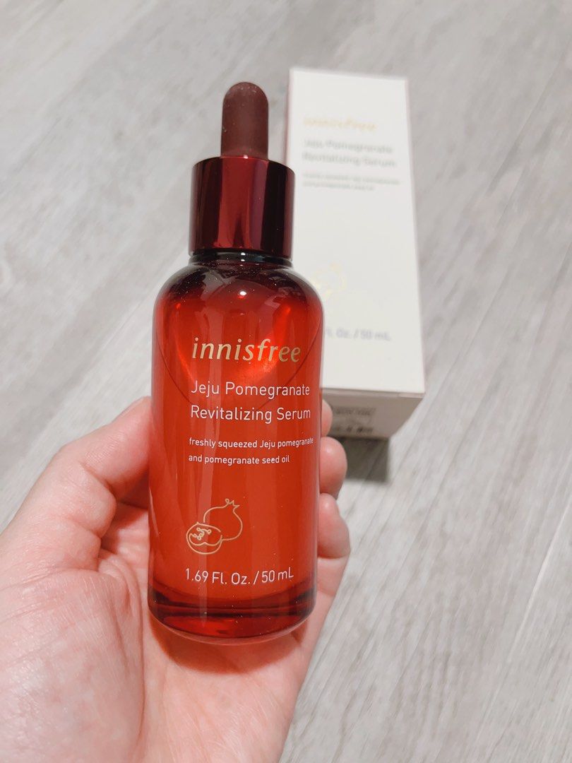 Innisfree Jeju Pomegranate Revitalizing serum, Beauty & Personal Care, Face, Face Care on Carousell
