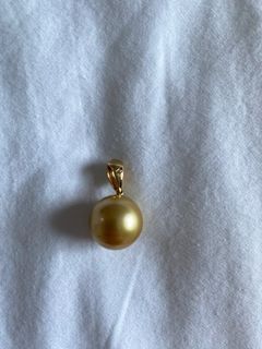 JEWELMER 18k yellow gold 13mm Gold South Sea Pearl pendant