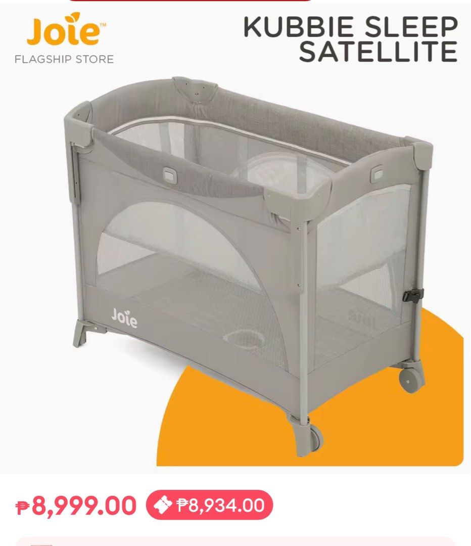 Joie Kubbie Cosleeper baby crib with mattress on Carousell