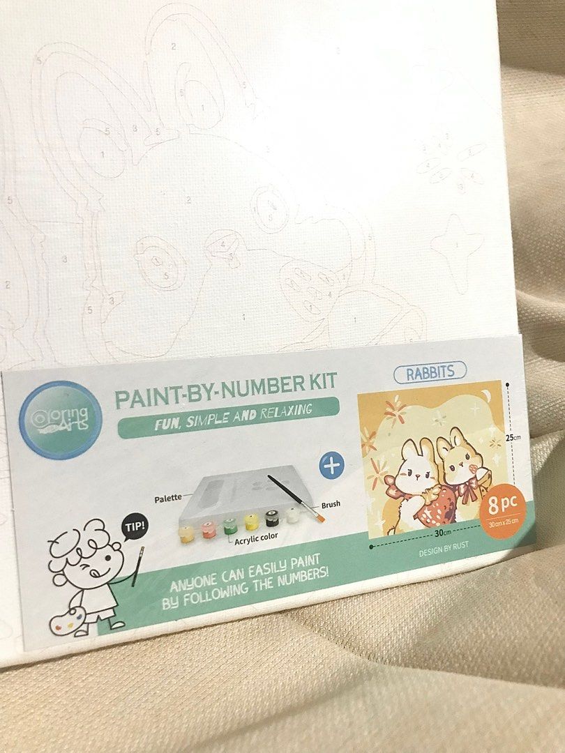 KKV Paint by Number Kit, Buku & Alat Tulis, Alat Tulis di Carousell
