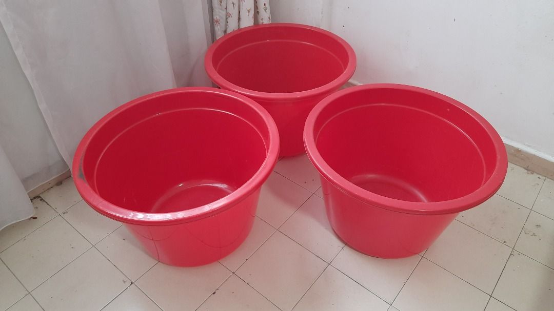 Large Plastic Tubs, Furniture & Home Living, Home Improvement