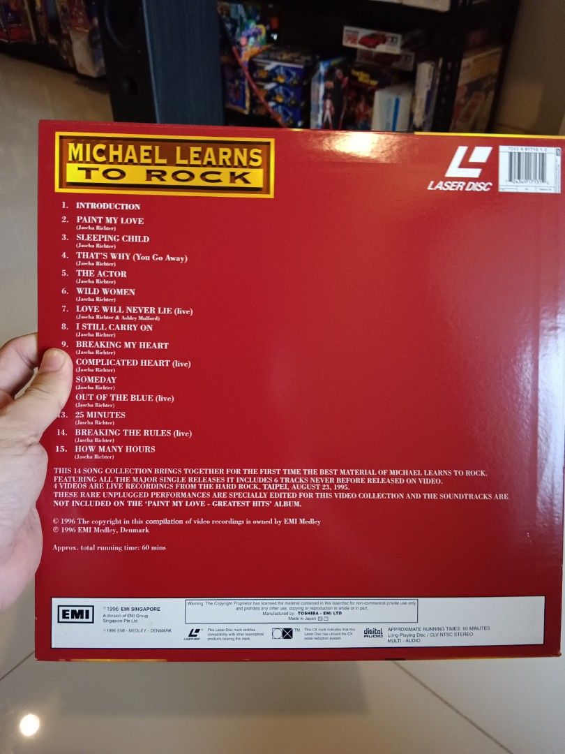 laser Disc Vintage 1996 - Michael Learns To Rock - Paint My Love