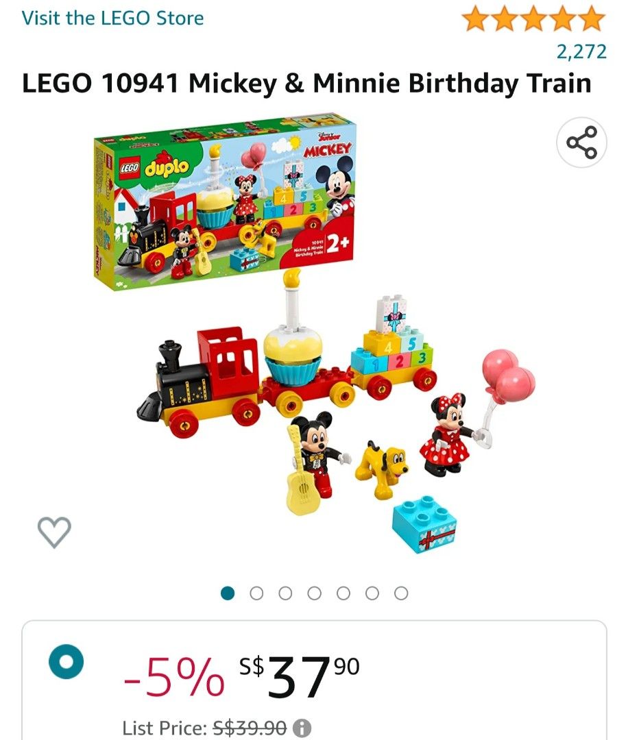 Lego duplo hotsell mickey mouse train