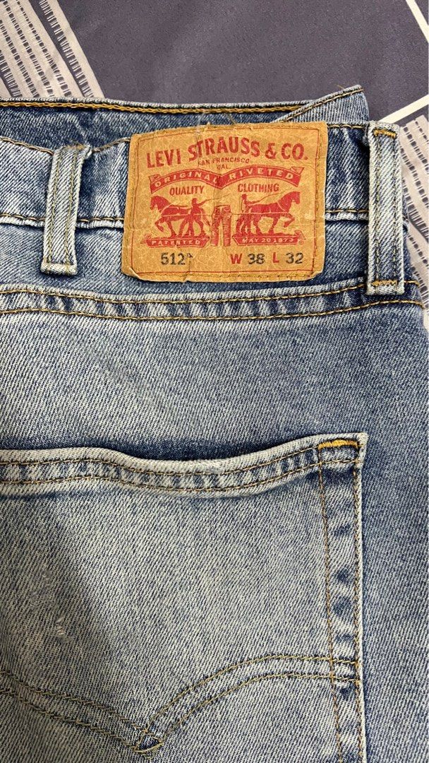 Levis jeans size 38 hot sale