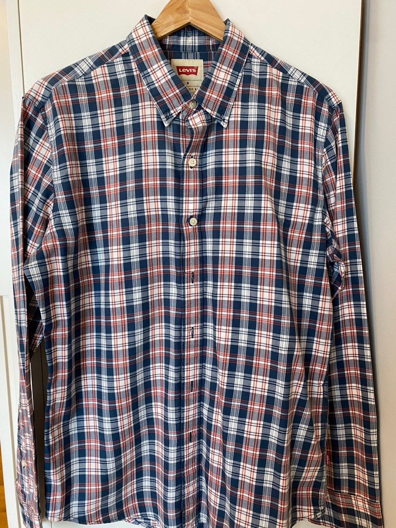 Levi’s Men Checkers Shirt, Men's Fashion, Tops & Sets, Tshirts & Polo ...