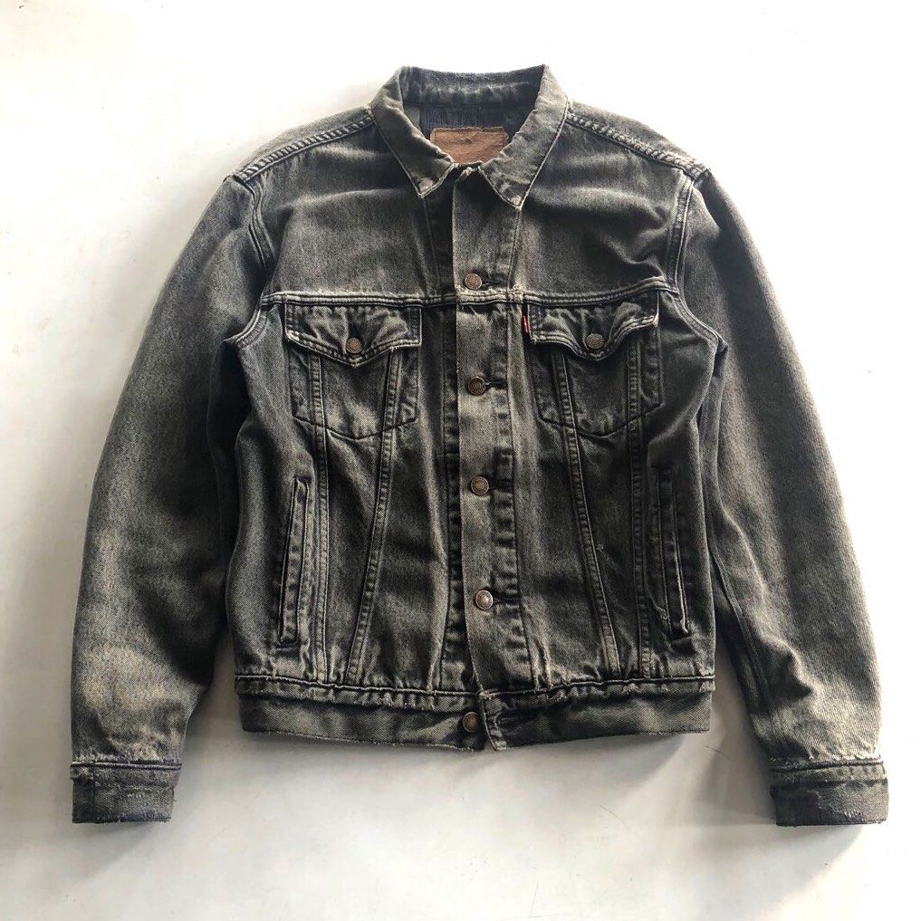 Levi's faded clearance black denim jacket