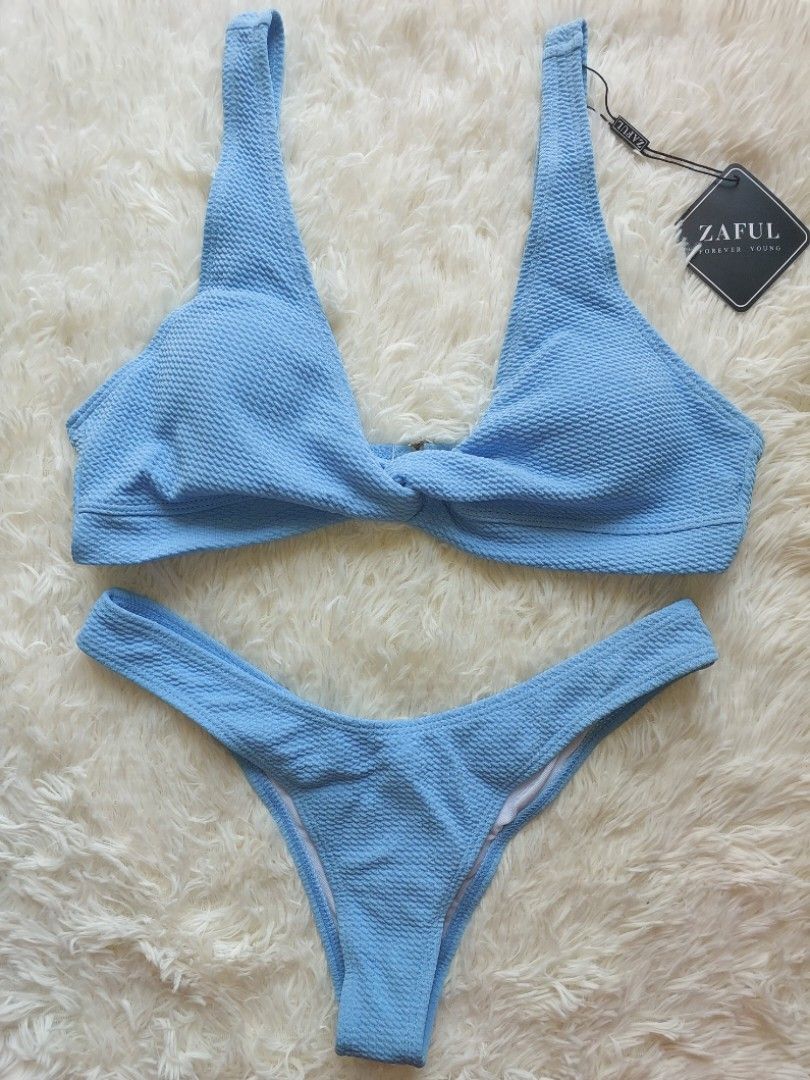Light blue deals bikini zaful