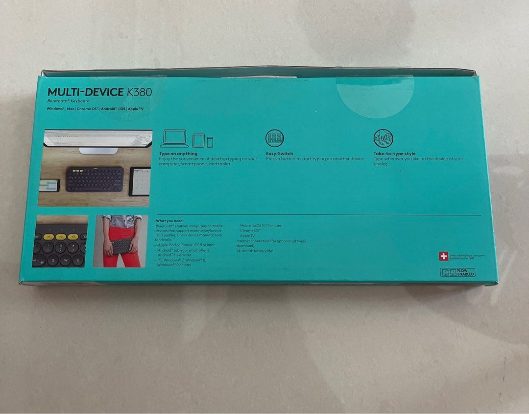 Logitech K380 portable keyboard, Computers & Tech, Parts & Accessories