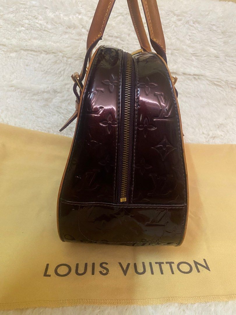 Auth LOUIS VUITTON Summit Drive Hand Bag Monogram Vernis Amarante M93516  23MI488