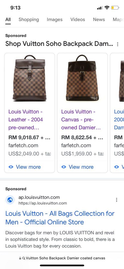 Louis Vuitton pre-owned Damier Backpack - Farfetch