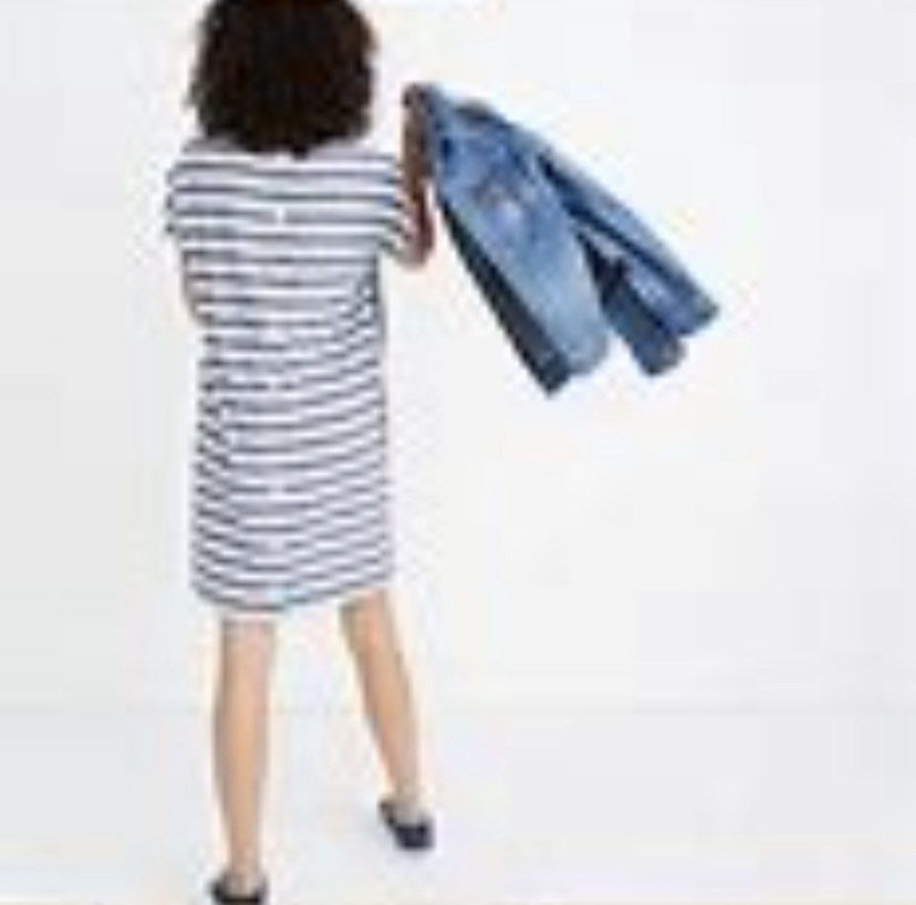 linen boyfriend shirt dress The Linen Shirtdress in Beetle Green main image 1