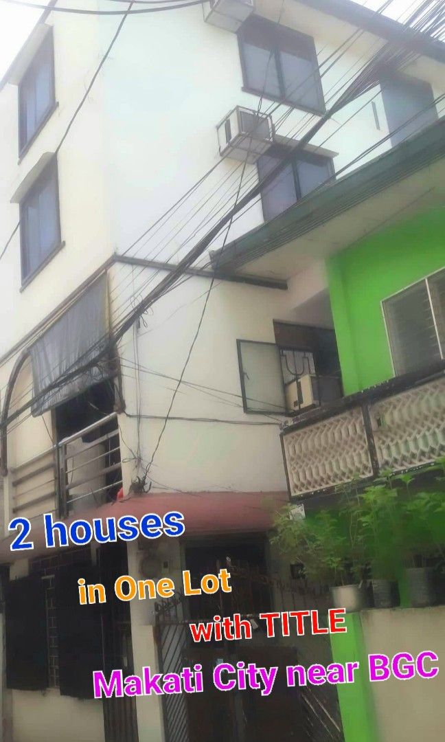 MAKATI near BGC 2Houses in one Lot for sale House & Lot propery sale