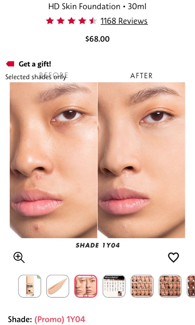 Make Up Forever HD Skin Foundation, Beauty & Personal Care, Face ...