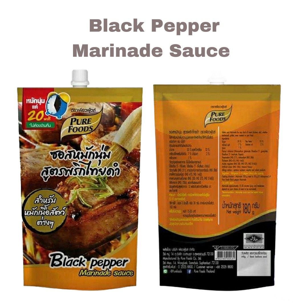Marinade Sauce Halal 180g Mexican Style/Black Pepper/Korean BBQ