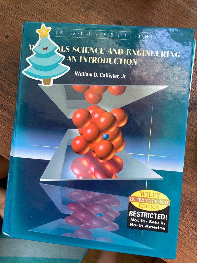 Material science and engineering an introduction hot sale