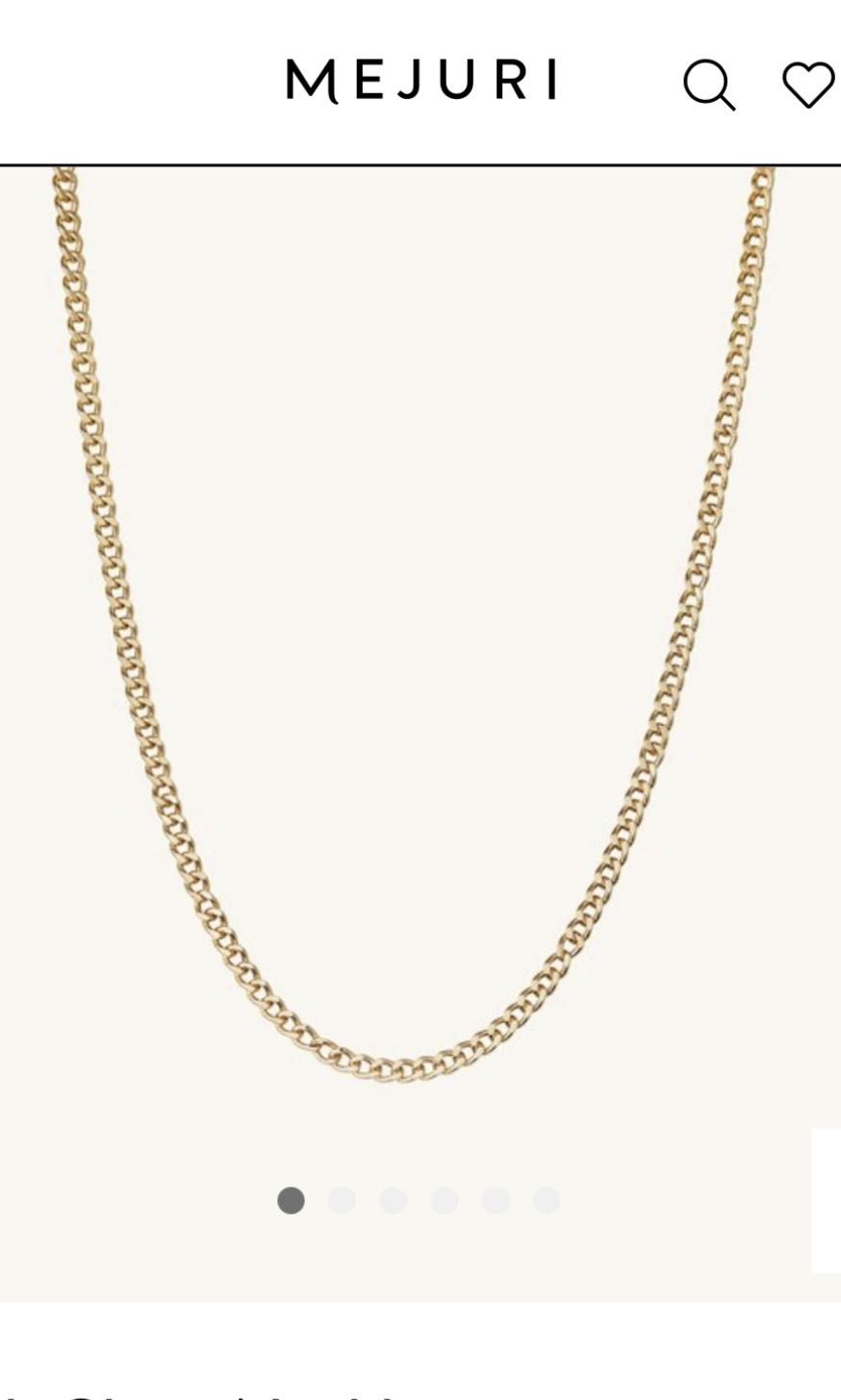 Mejuri curb necklace outlet