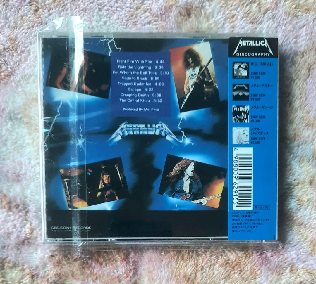 Metallica - Ride The Lightning CD, Hobbies & Toys, Music & Media, CDs &  DVDs on Carousell