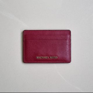 Michael Kors Jet Set Travel Saffiano Leather Card Holder/Case