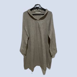 MIDRESS TUNIK NAGITA ABU #MIDIDRESS #DASTER #BAJUMURAH