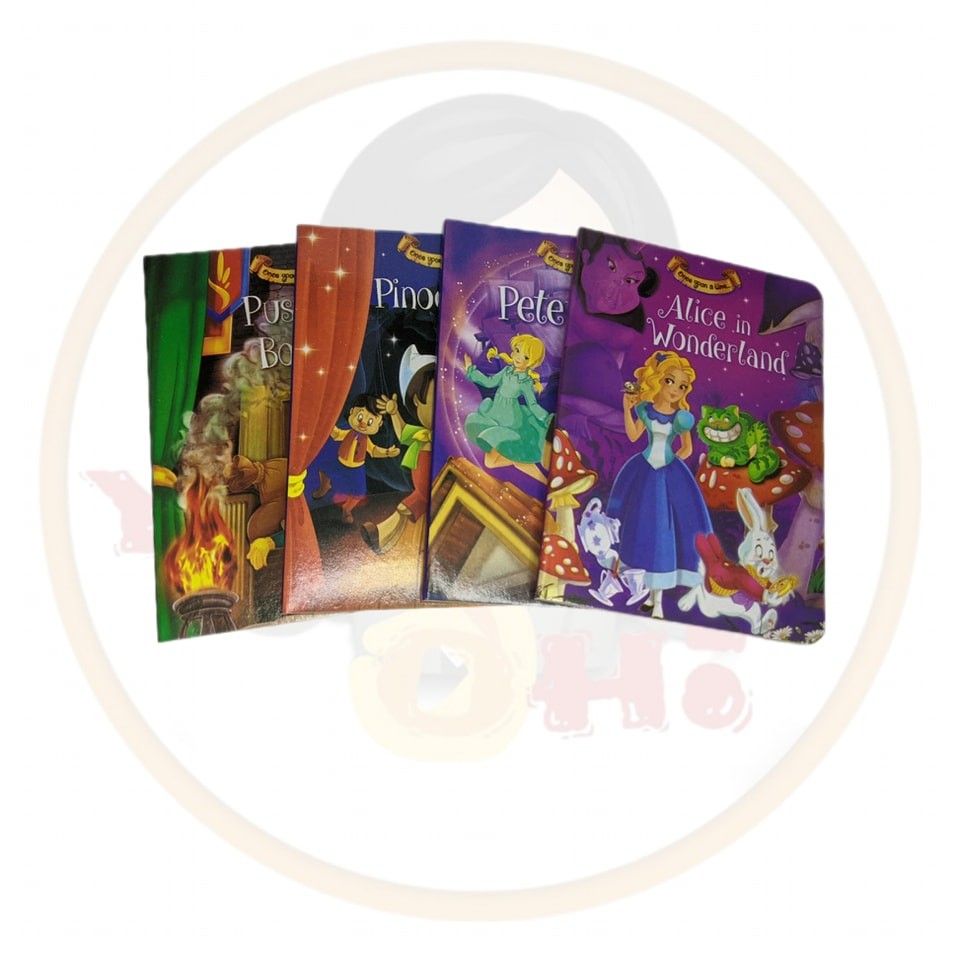 Mini English story book (Category: Children's Books) located in Quezon City. Submitted by gervincho (Listing ID 1225565463, Image 1). Description: • Brand new • 8 stories in 1 set • Hard bound and pages • Size: 15.9 cm × 11.8 cm - Stories - • Cinderella • Snow White and the Seven Dwarfs • Little Red Riding hood • Alice in Wonderland • Peter Pan • Sleeping beauty • Pinocchio • Puss in boots • Open for pick up or delivery (plus shipping fee). • Ope