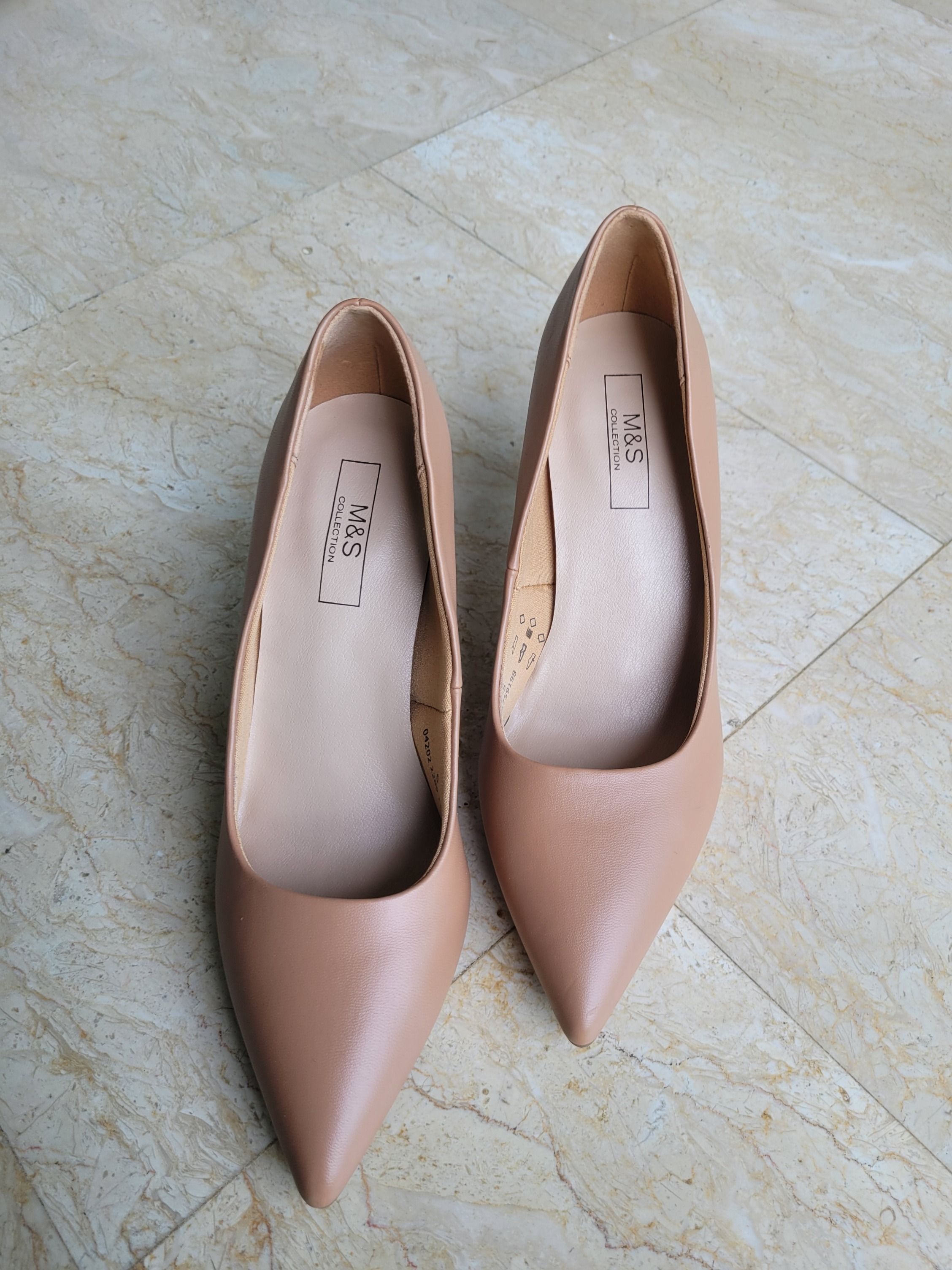 Stiletto Heel Pointed Court Shoes