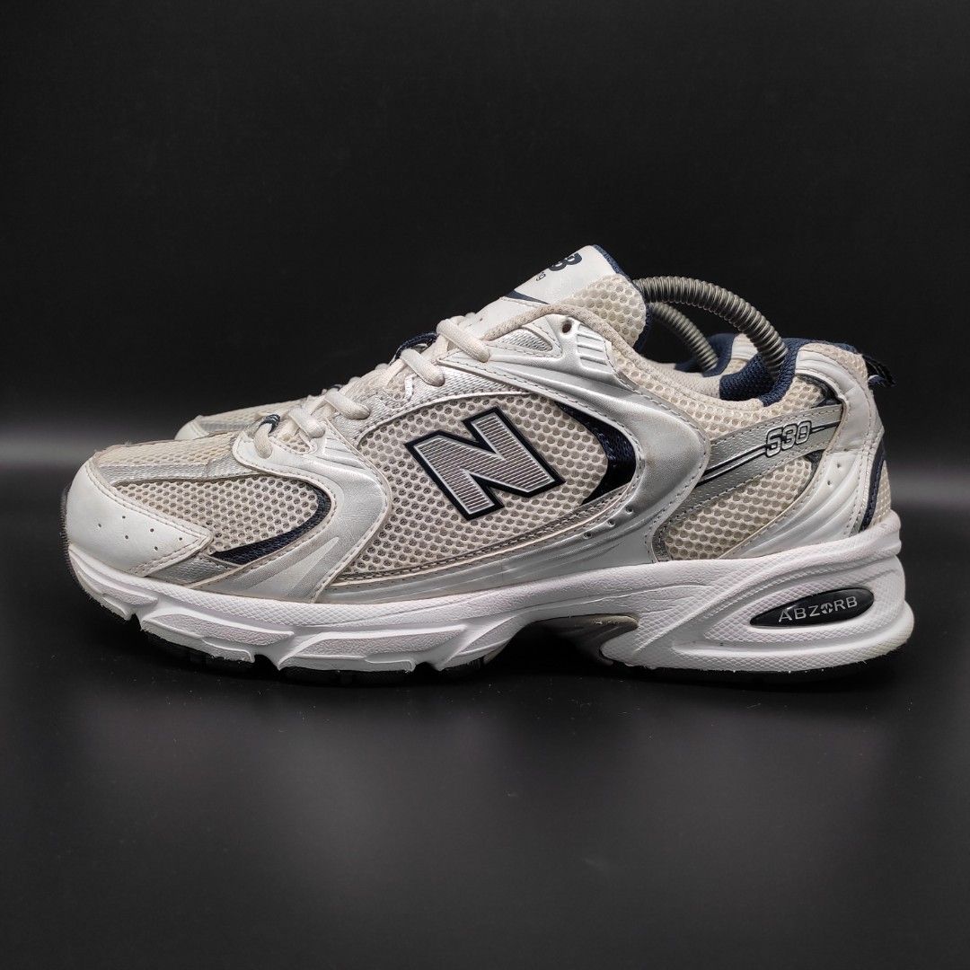 New Balance 530 White Silver Navy 10.5 men Men s Fashion