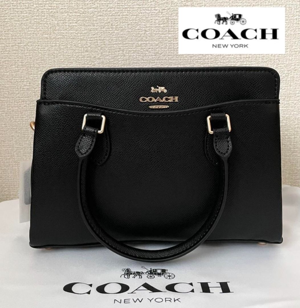 New Coach Original Classic Black Collection Darcie Carryall Crossbody Top Handle Bag For Women Come With Complete Set Suitable for Gift