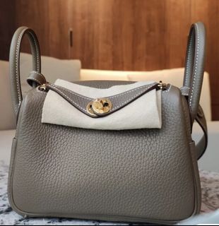 Hermes Mini Lindy BM Rouge Sellier in GHW, Luxury, Bags & Wallets on  Carousell