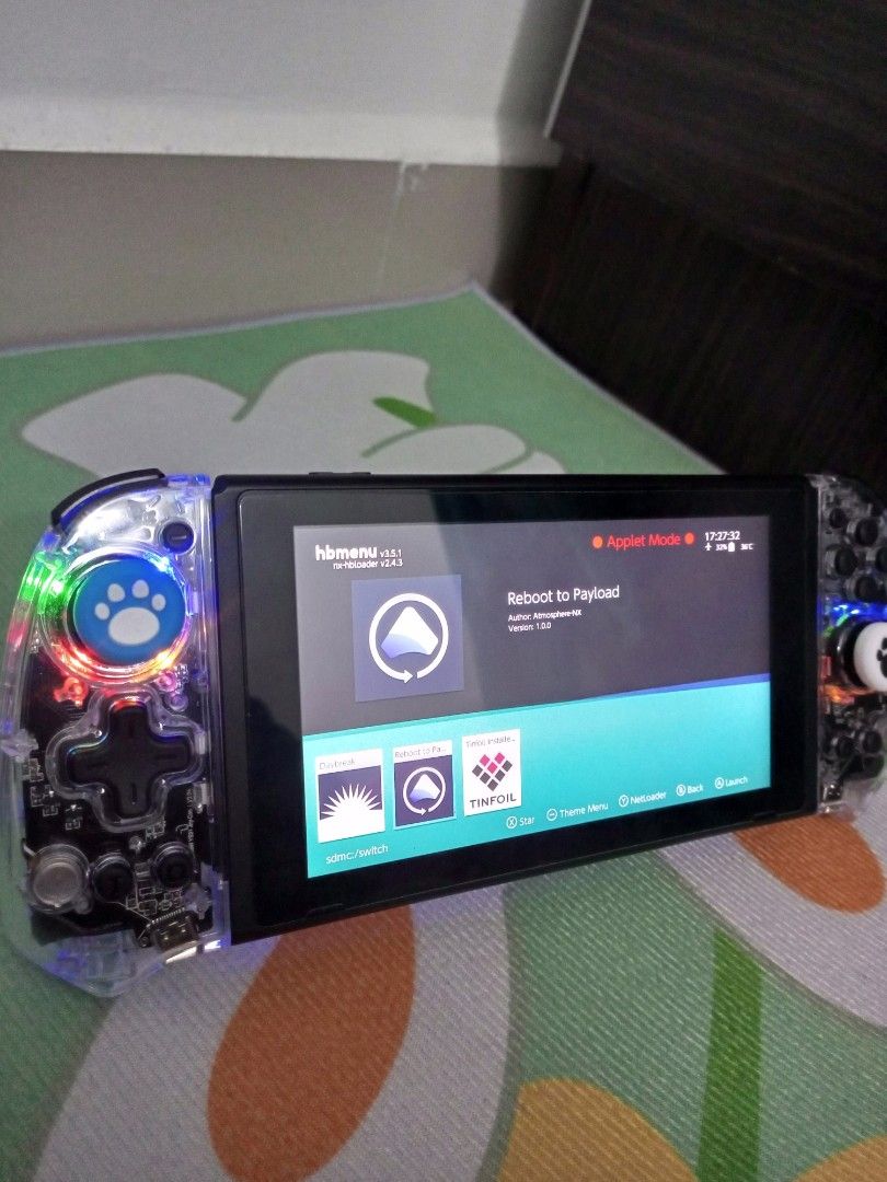 NINTENDO SWITCH JAILBREAK V1 (128 GB) + FULL ACCESSORIES, Video Gaming