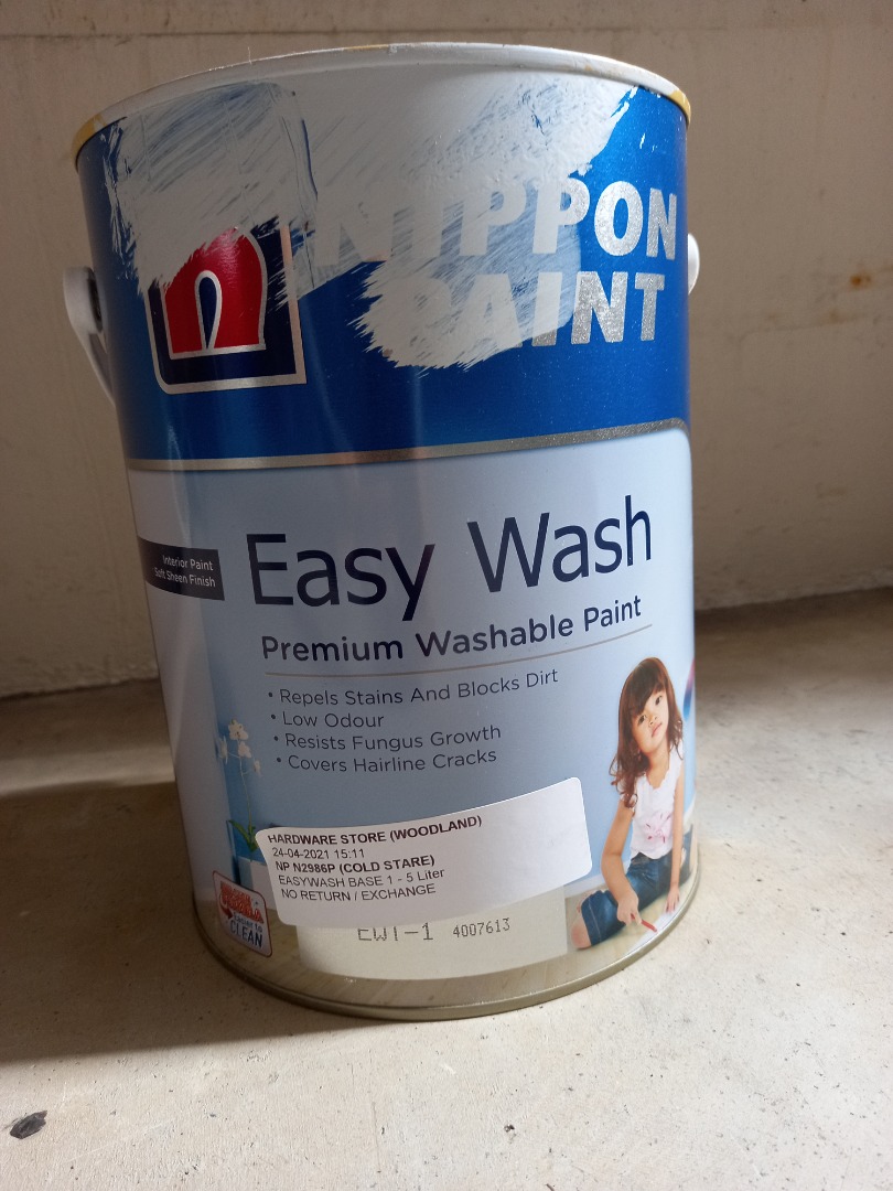 Nippon Premium Washable Paint Easy Wash Cold Stare 2986P Light Grey
